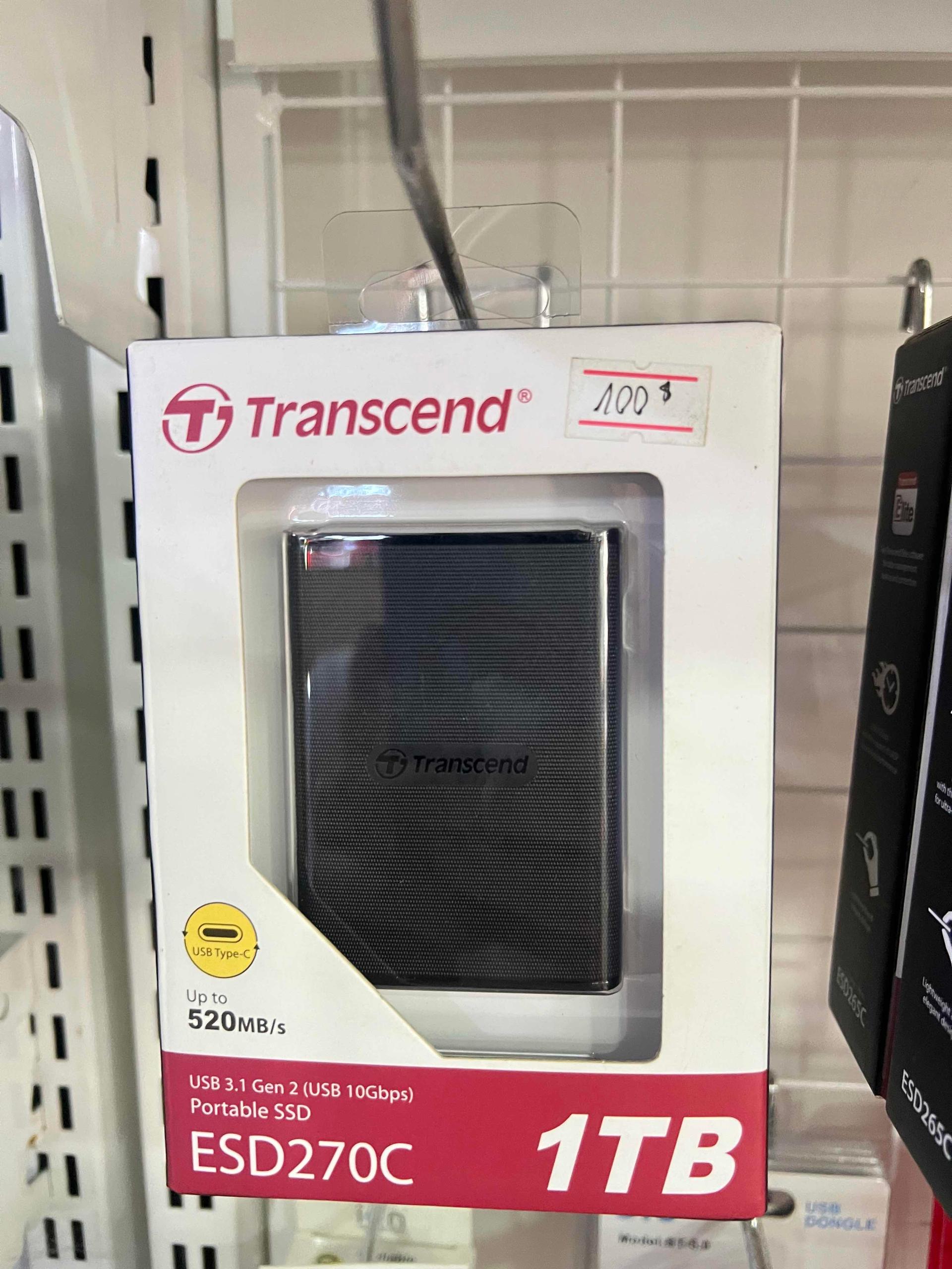 Transcend External Portable SSD 1TB 100$ 