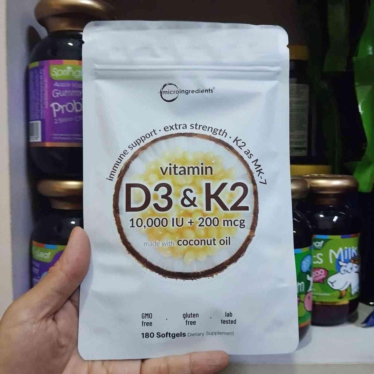 Micro-ingredient d3(10000iu)+k2 លក់រាយជាគ្រាប់