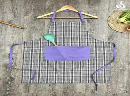 Apron/អៀមចុងភៅហ៊ោប៉ៅពណ៌ស្វាយ