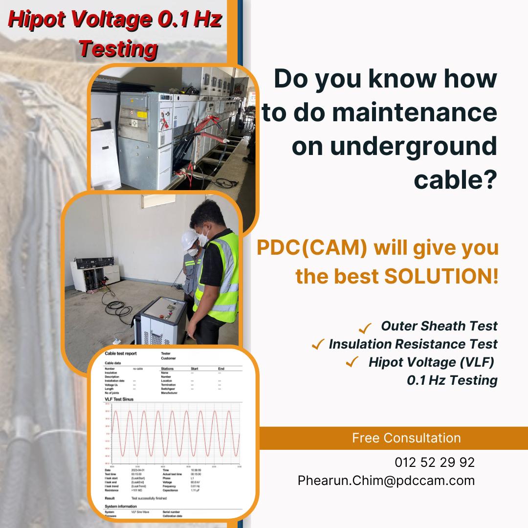 Hipot Test on MV UG Cable