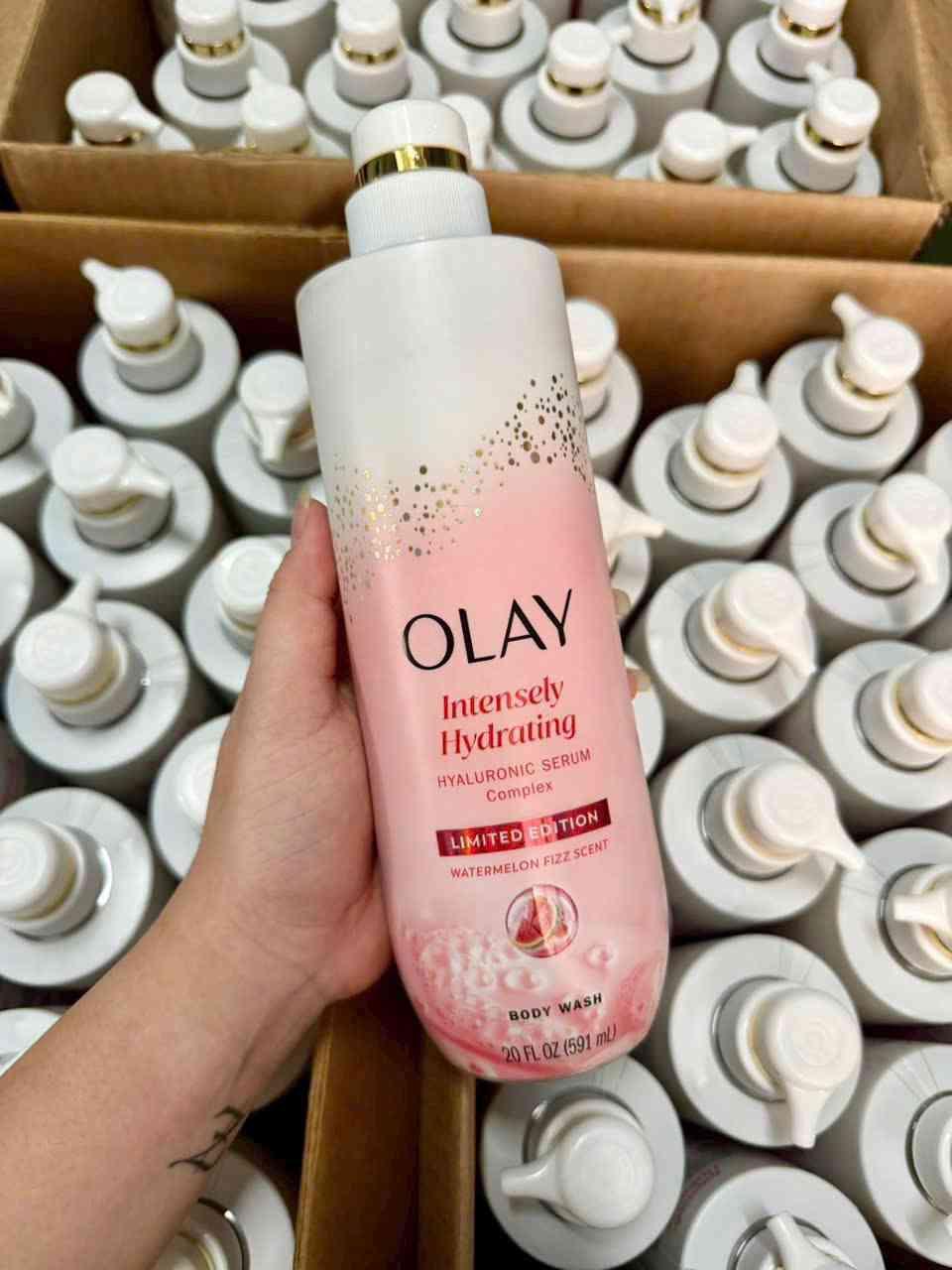 Olay intensely hydrated hyaluronic serum complex watermelon scent 591ml