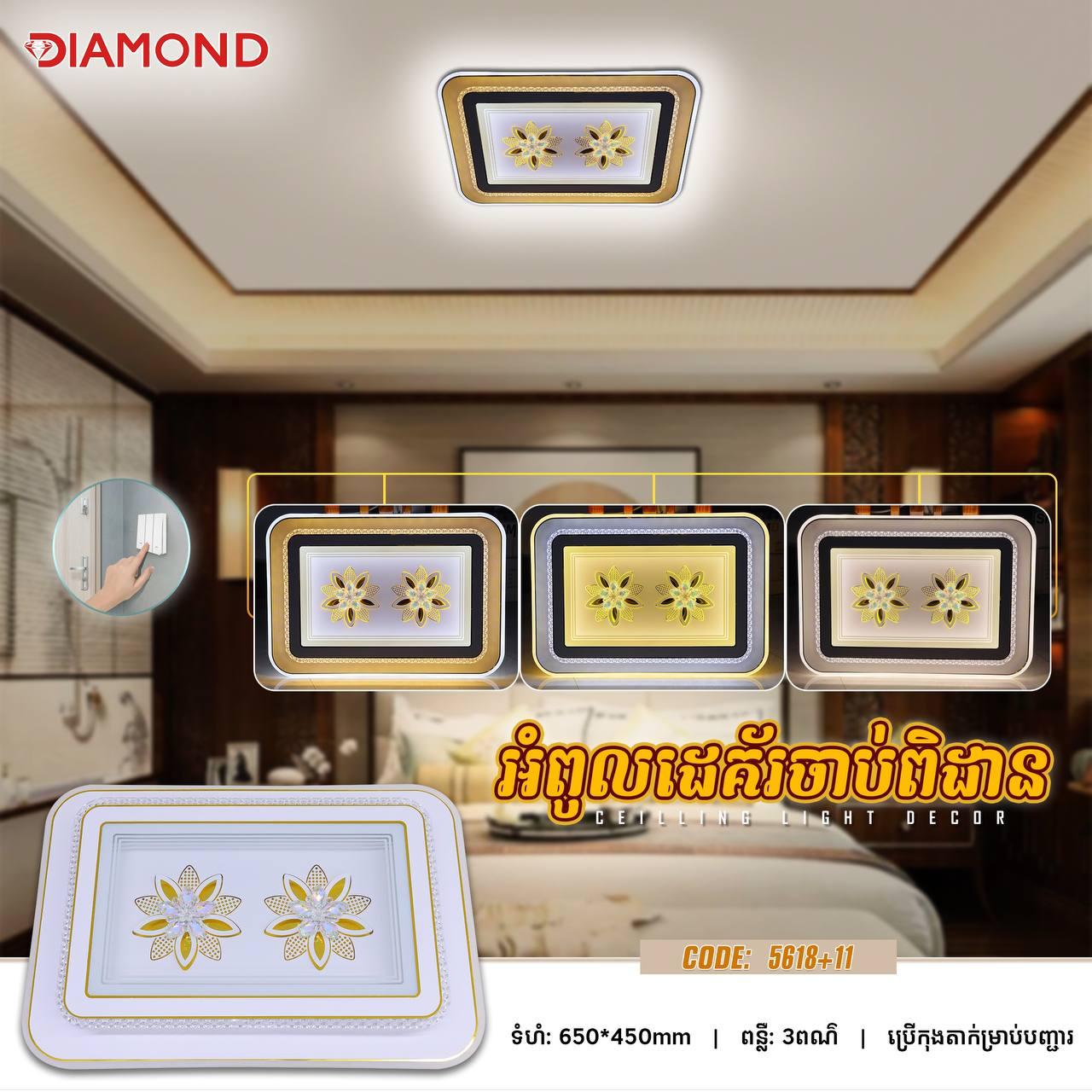 អំពូលគ្រិស្ដាល់ពិដានជ្រុង