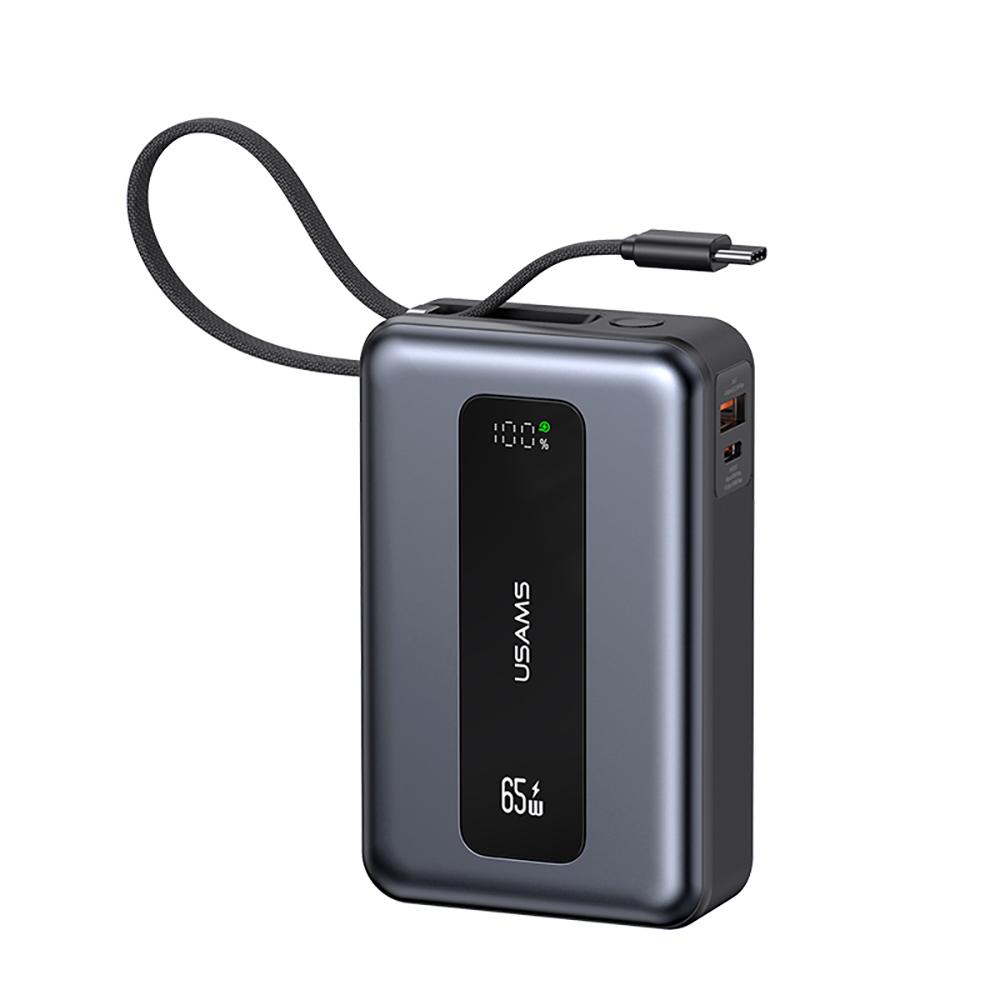 USAMS 65W Digital Display Power Bank with Type-C Cable 20000mAh