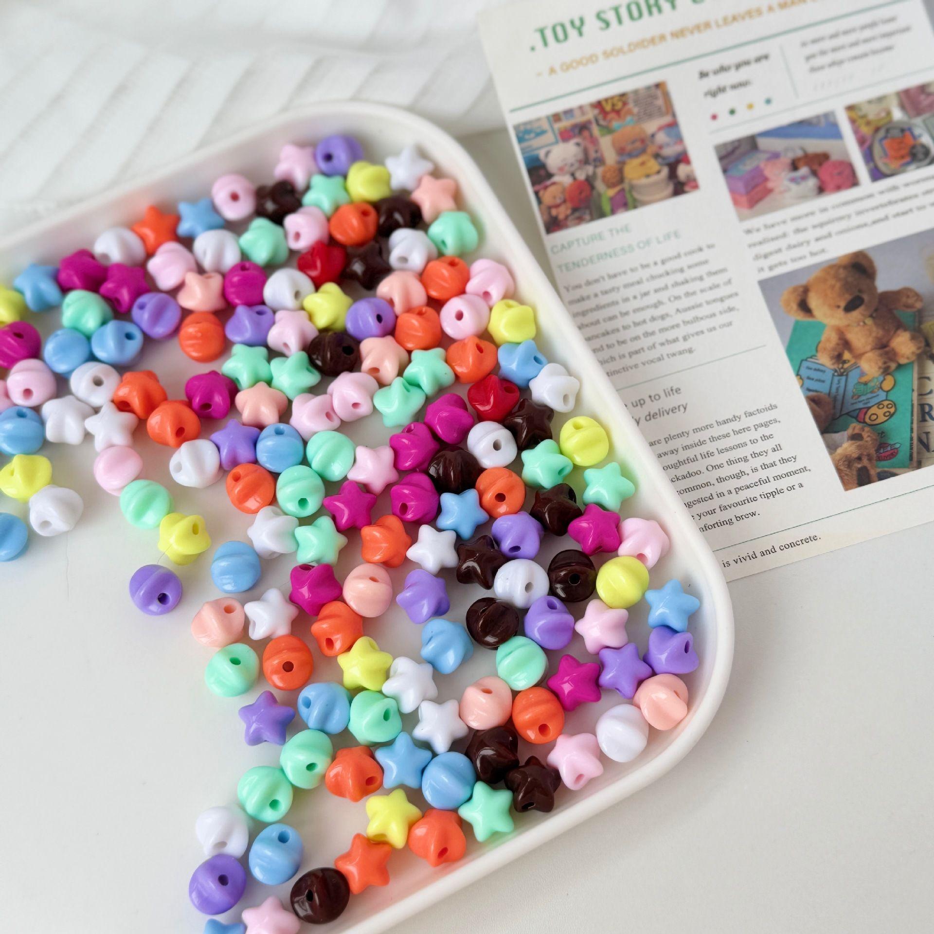 Colorful star bead