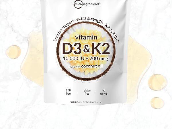Micro ingredient d2+k3 1000iu 300sofgel