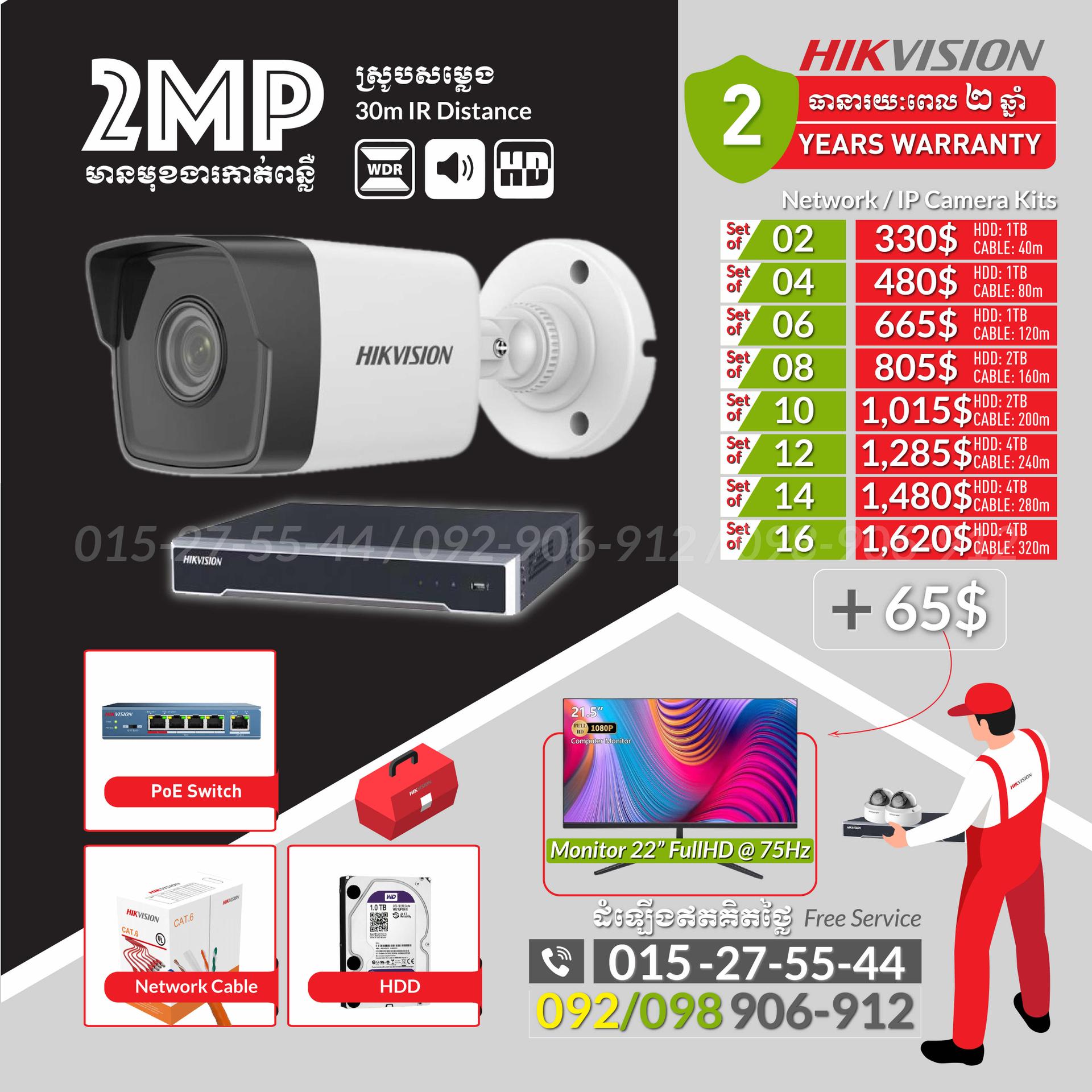 IP Camera 2mp sound record