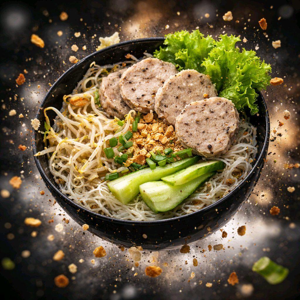 គុយទាវប្រហិតត្រី / Chinese Noodle Soup with Fishball