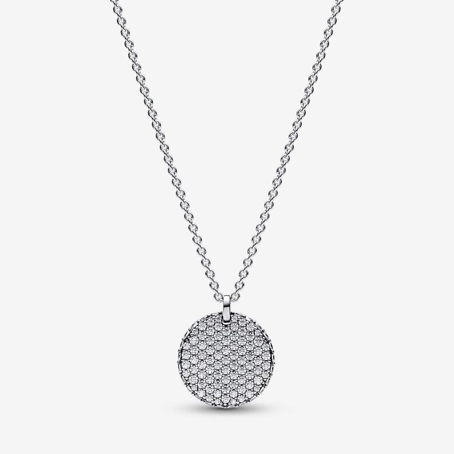 Pandora Timeless Pavé Round Pendant Necklace