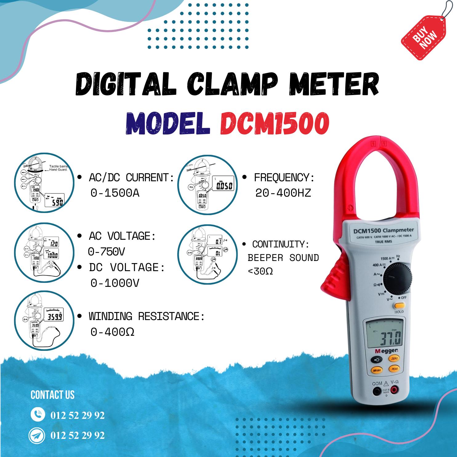DCM1500 _ Digital Clamp Meter