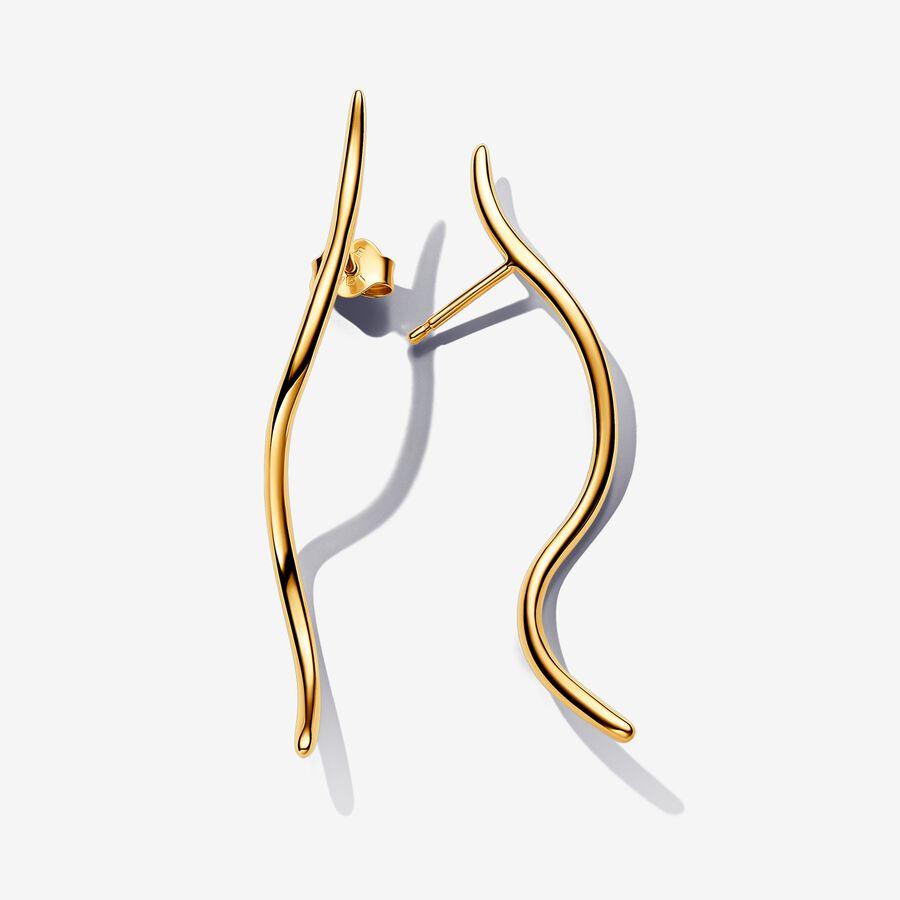 Pandora Organically Shaped Wire Stud Earrings