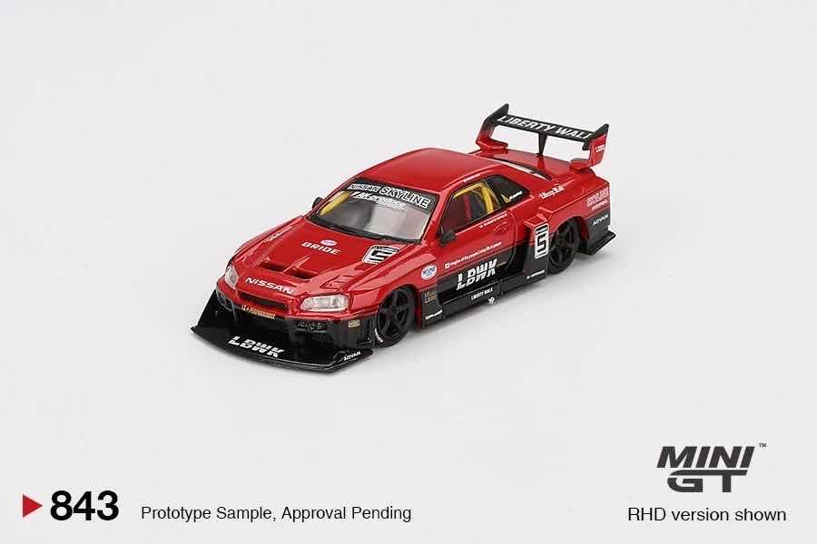 1/64Nissan LB-ER34 Super Silhouette SKYLINE Red