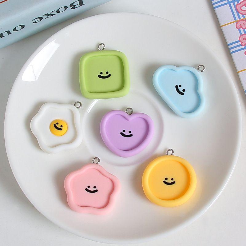 Smiley plate pendant