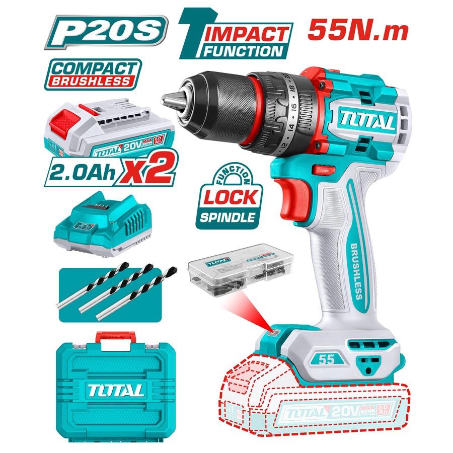 Litium-ion Impact Drill 20V 2.0Ah 55N.m