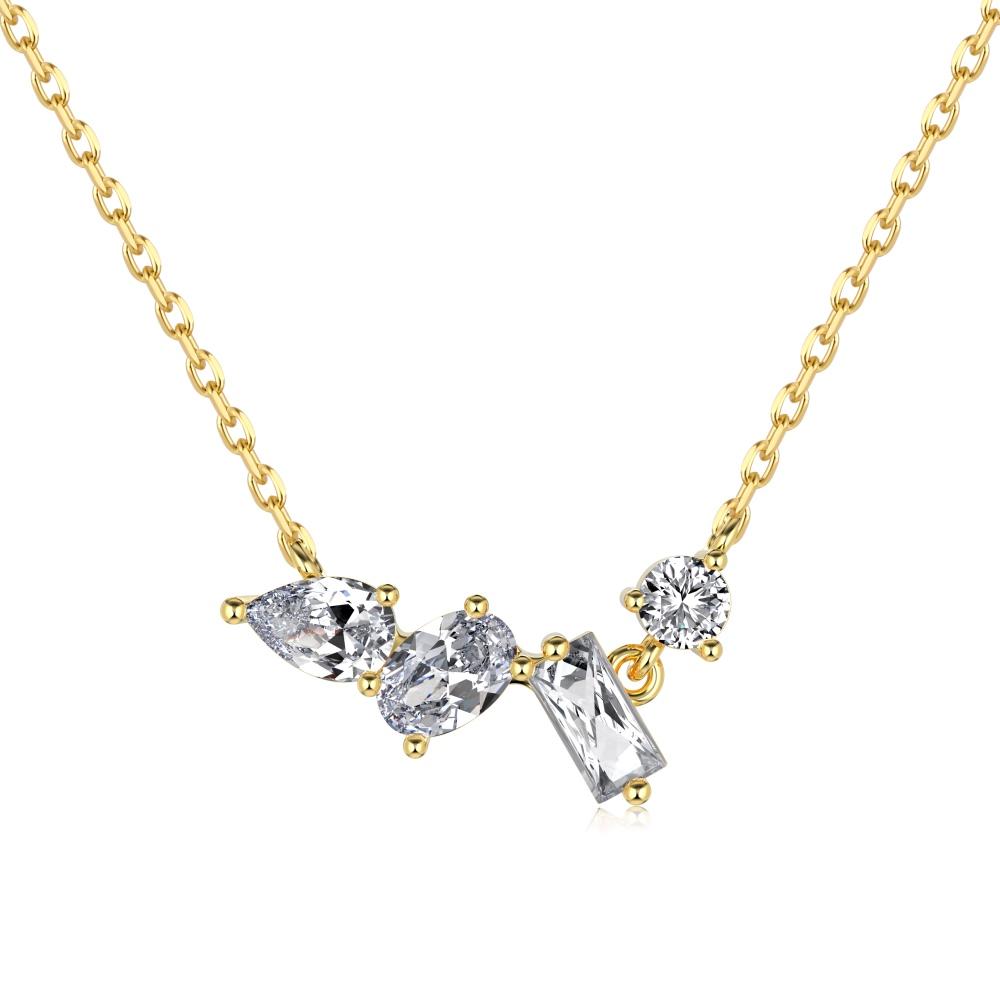 Icônic Crystals Illusion Mix Shape Necklace (Final Clearance)