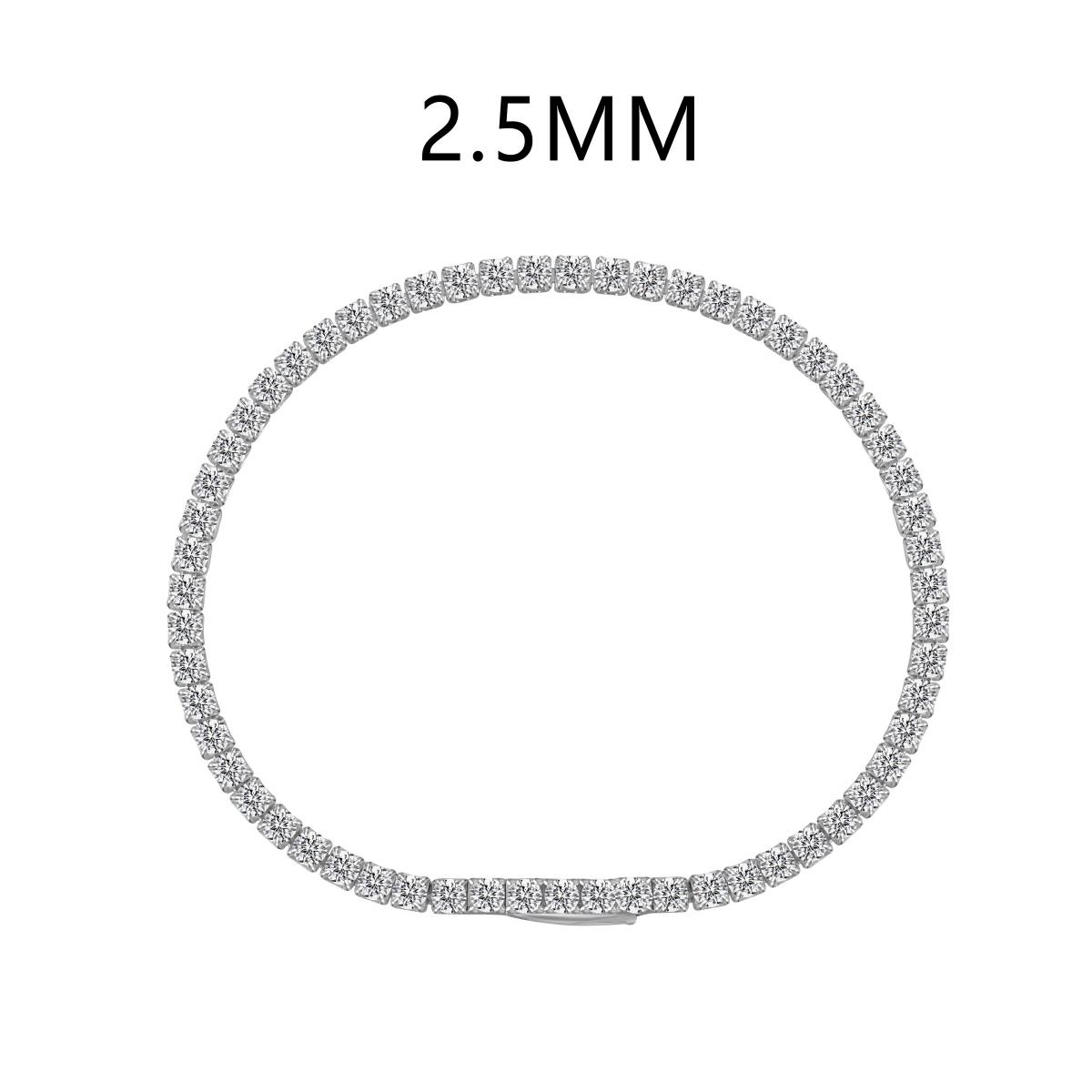 Icônic Crystals Hidden Clasp Tennis Bracelet 2.5mm