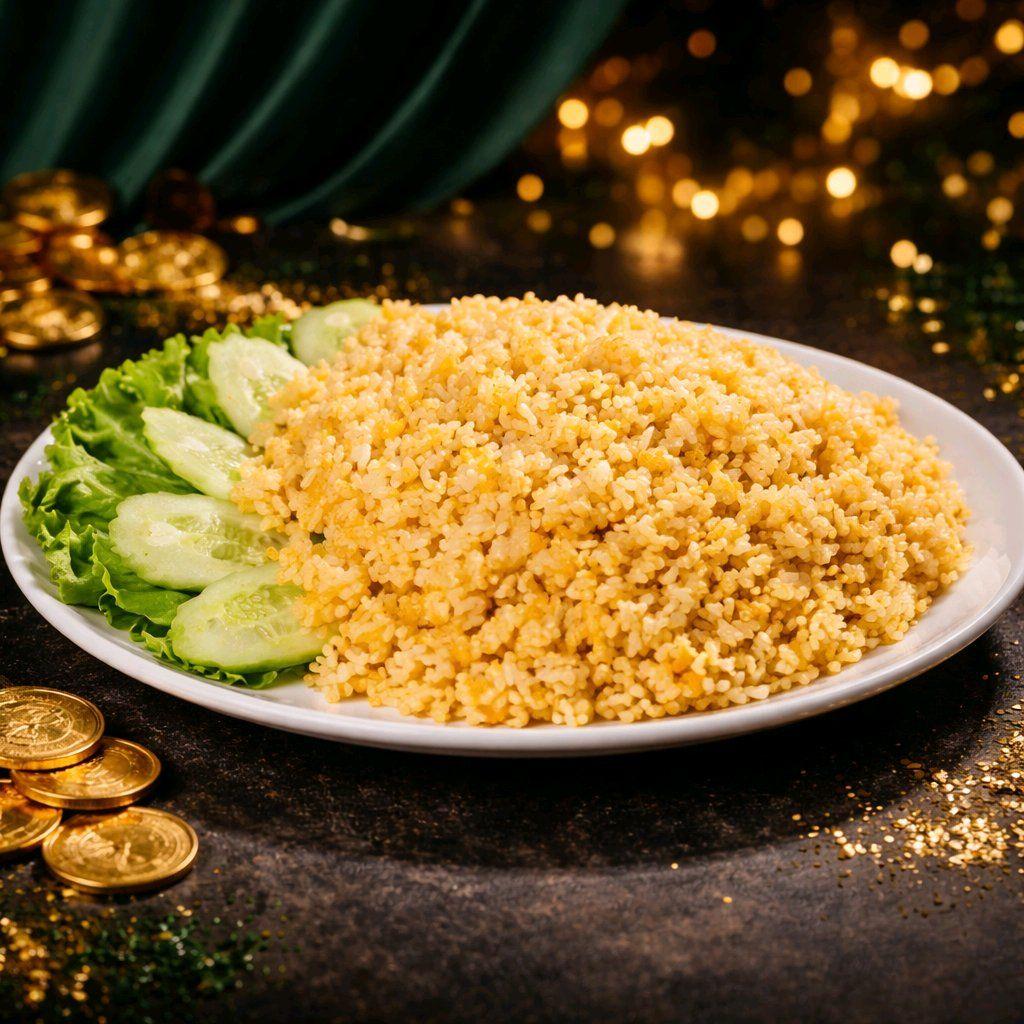 បាយលីងខ្ទឹមស / Fried Rice with Garlic