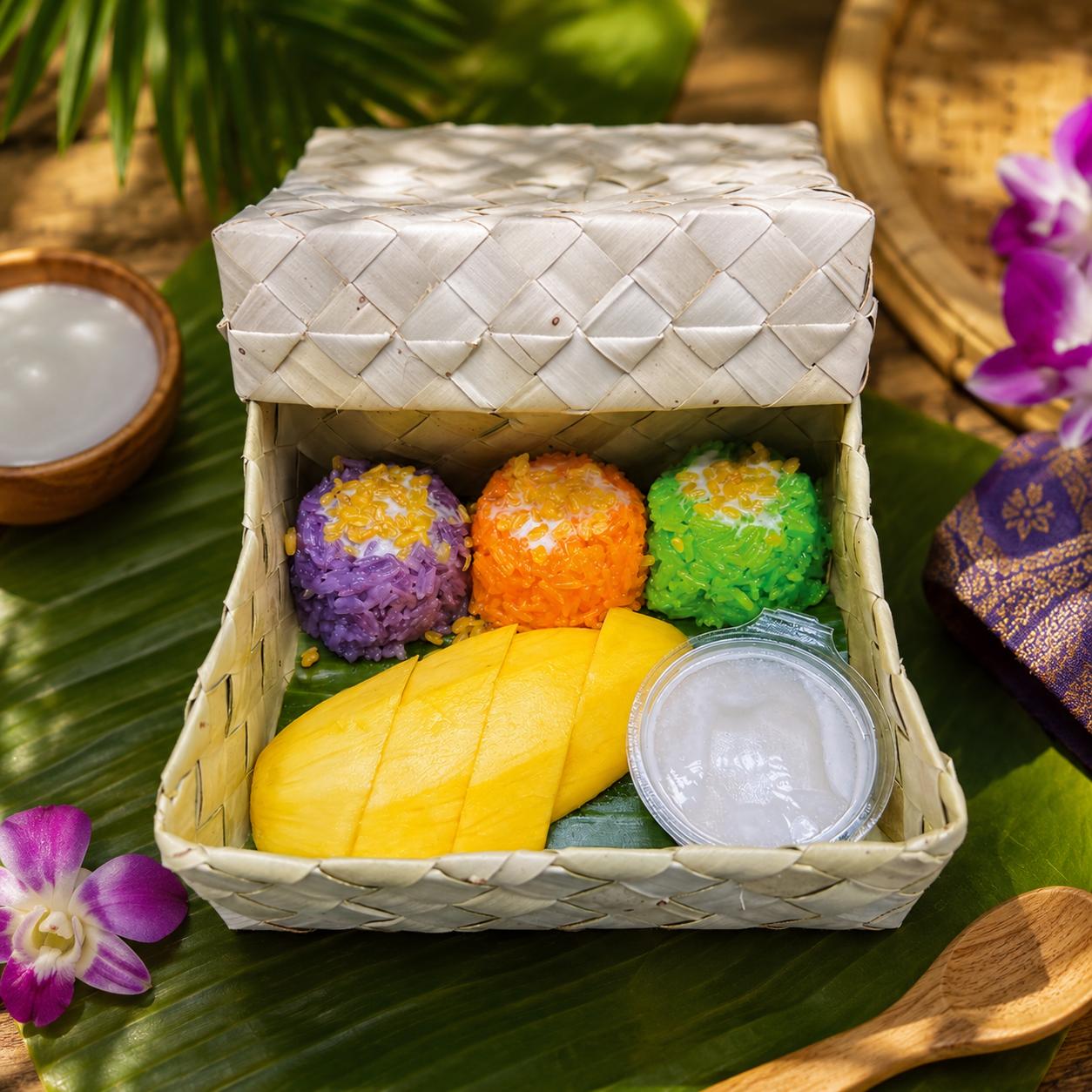 បាយដំណើបស្វាយទុំ /  Mango Ripe & Sticky  Rice
