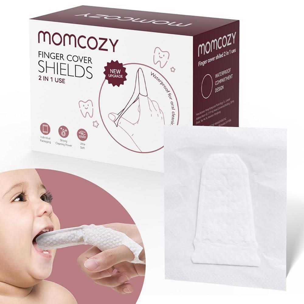 Momcozy Oral Care Finger Wipes 1ប្រអប់=30
