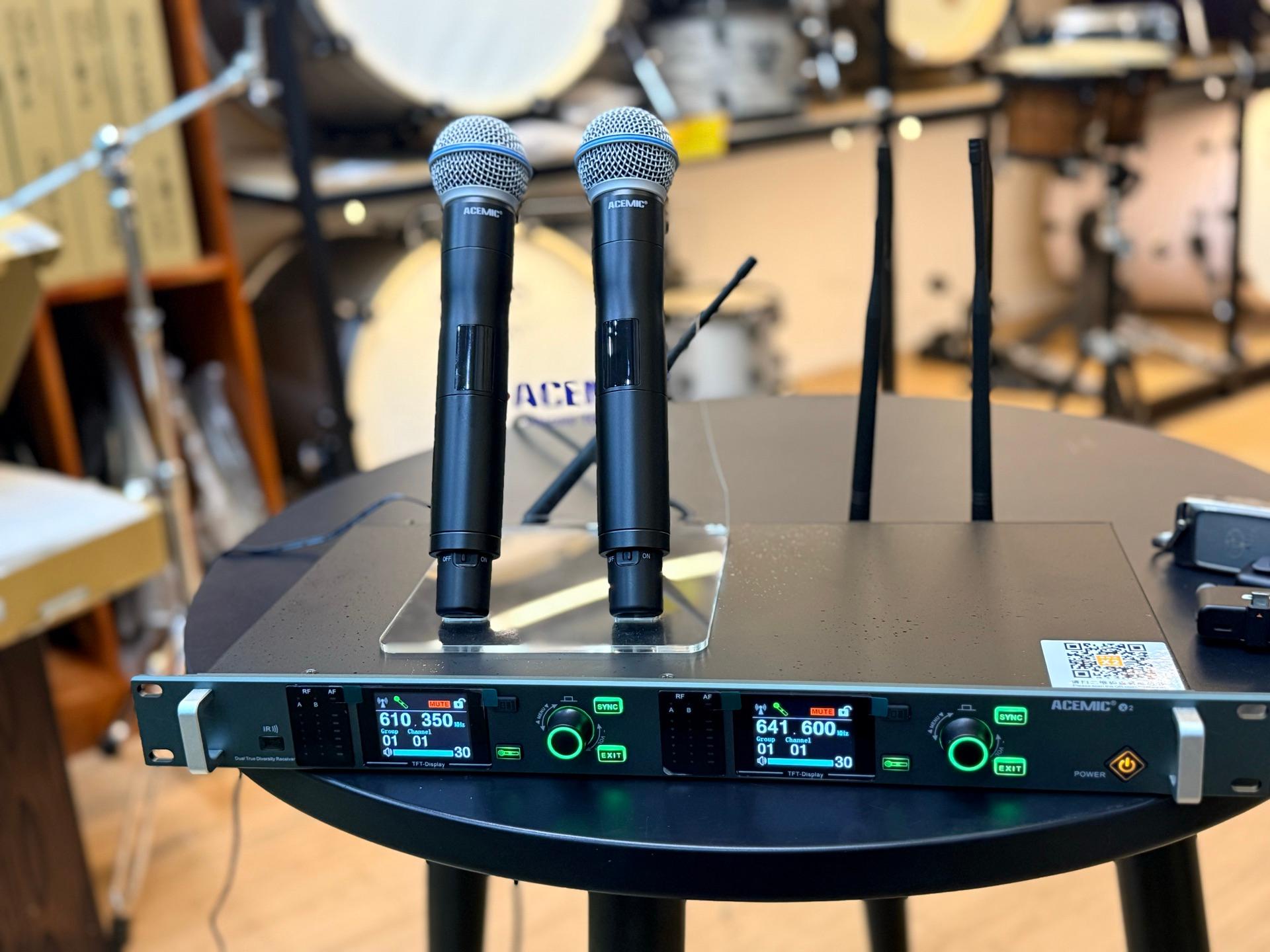 🎤 ACEMIC X2 Wireless Microphone System (Dual Handheld)