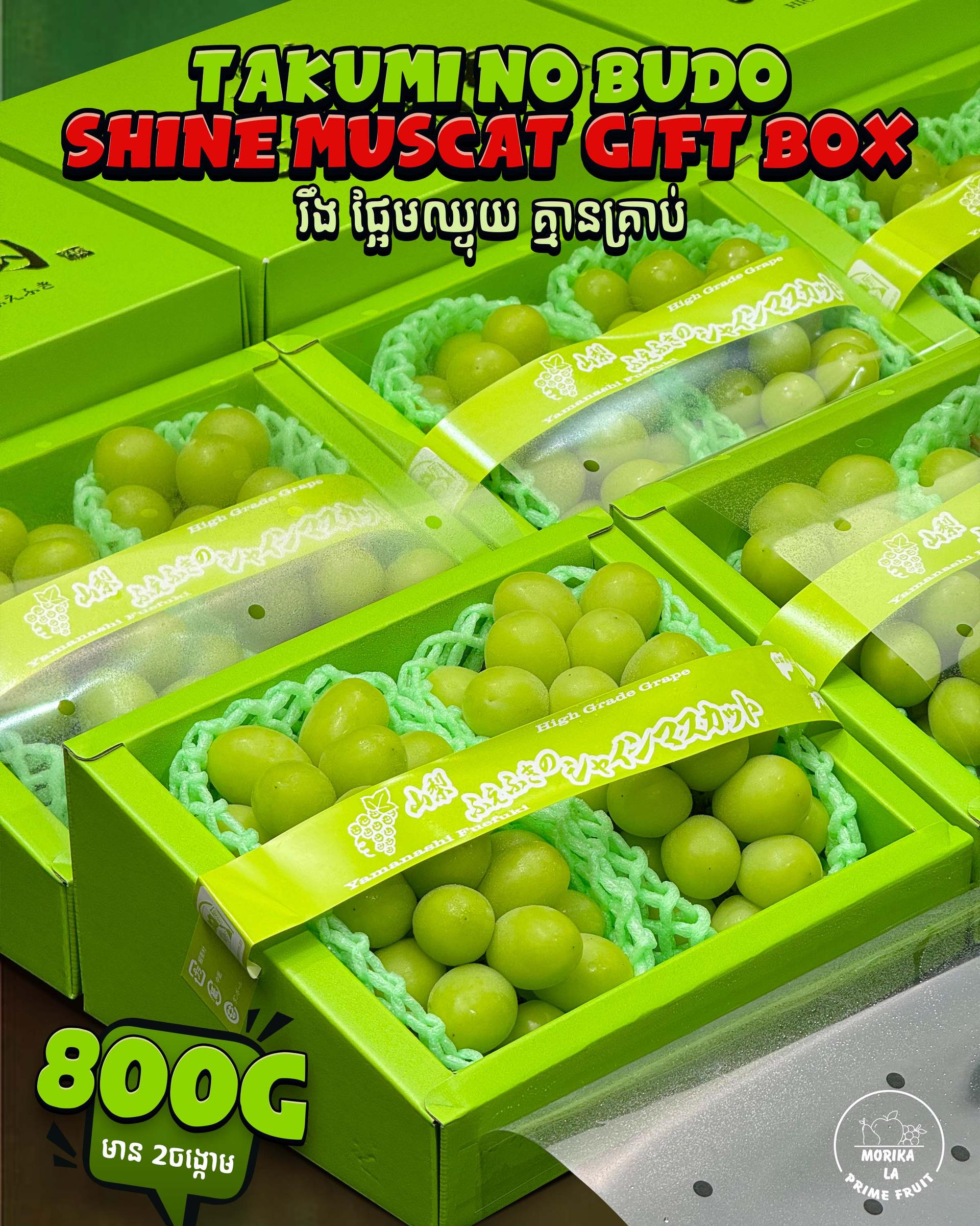 Japan Takumi No Budo Shine Muscat #2 800g Gift Box