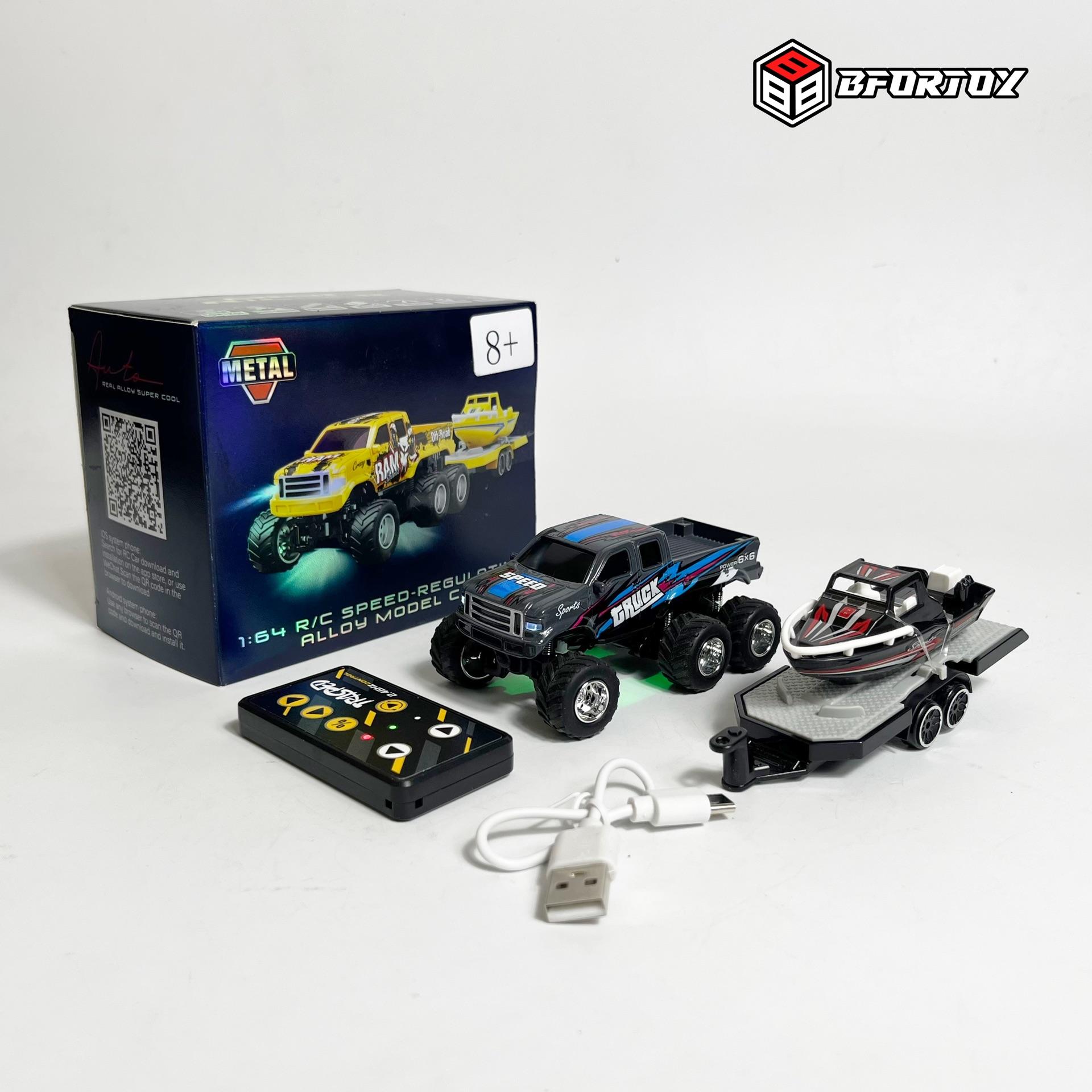 ឡានបញ្ចាដែក Mini off-road ទំហំ 1/64