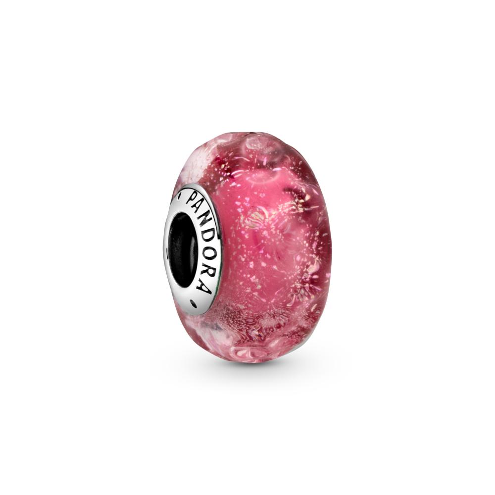 Pandora Wavy Pink Murano Glass Charm