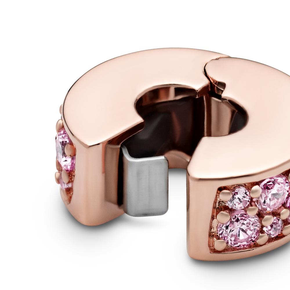Pink Pavé Clip Charm