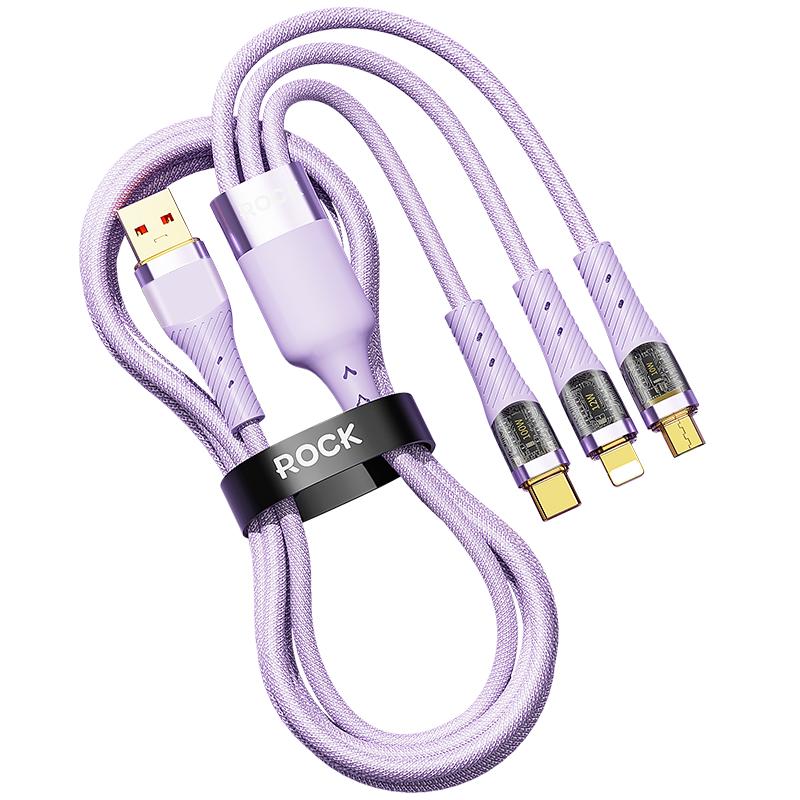 ROCK G20 3 IN 1 100W Transparent Cable