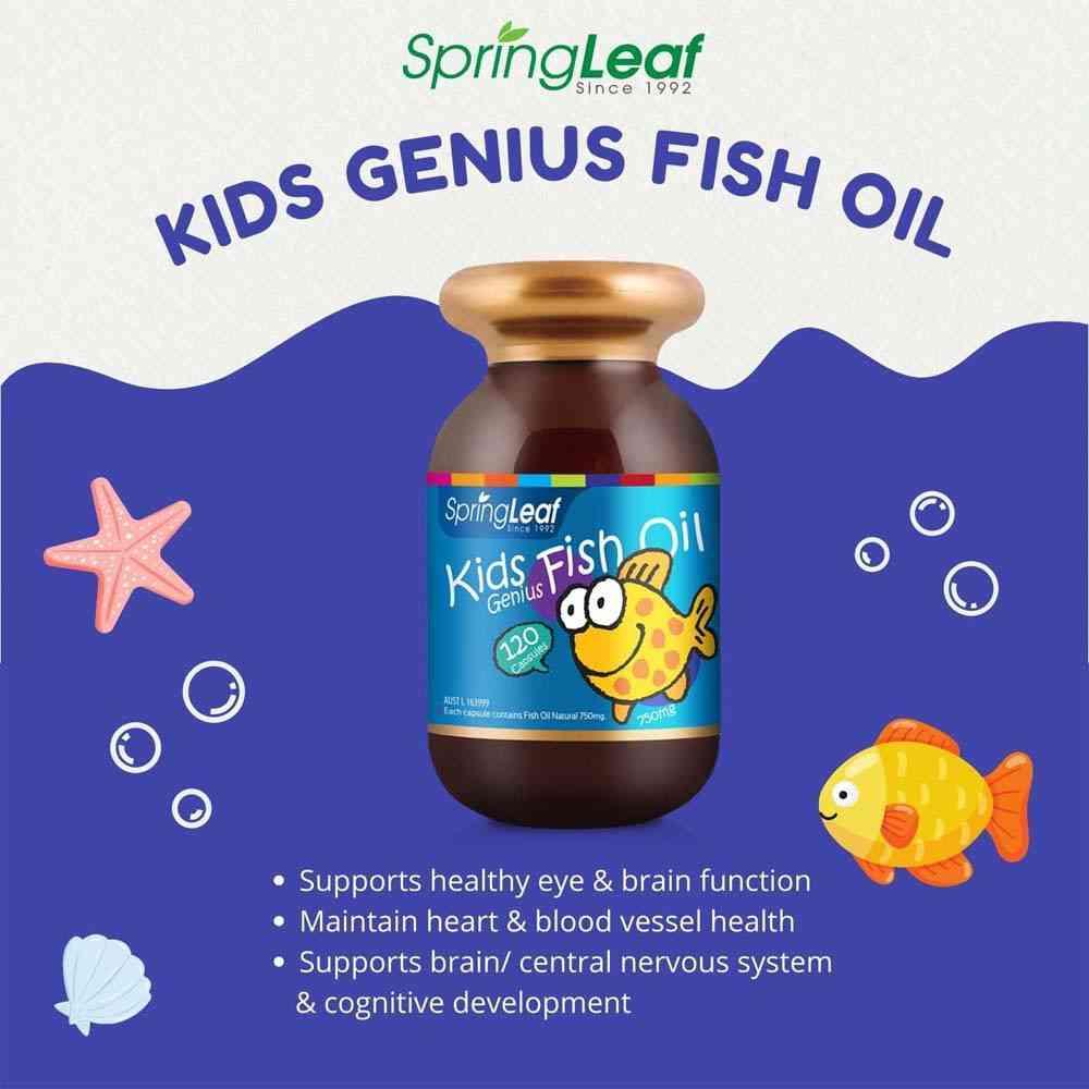 Springleaf Kids Genius fish oil 750mg