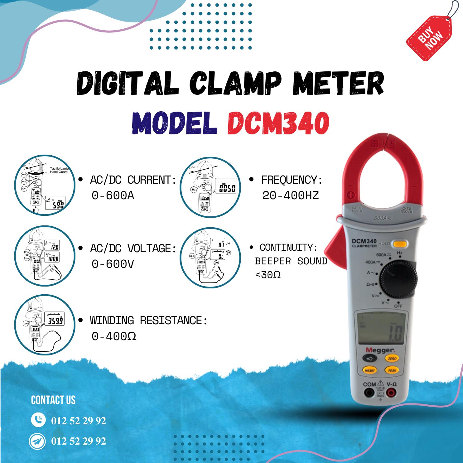 DCM340 _ Digital Clamp Meter