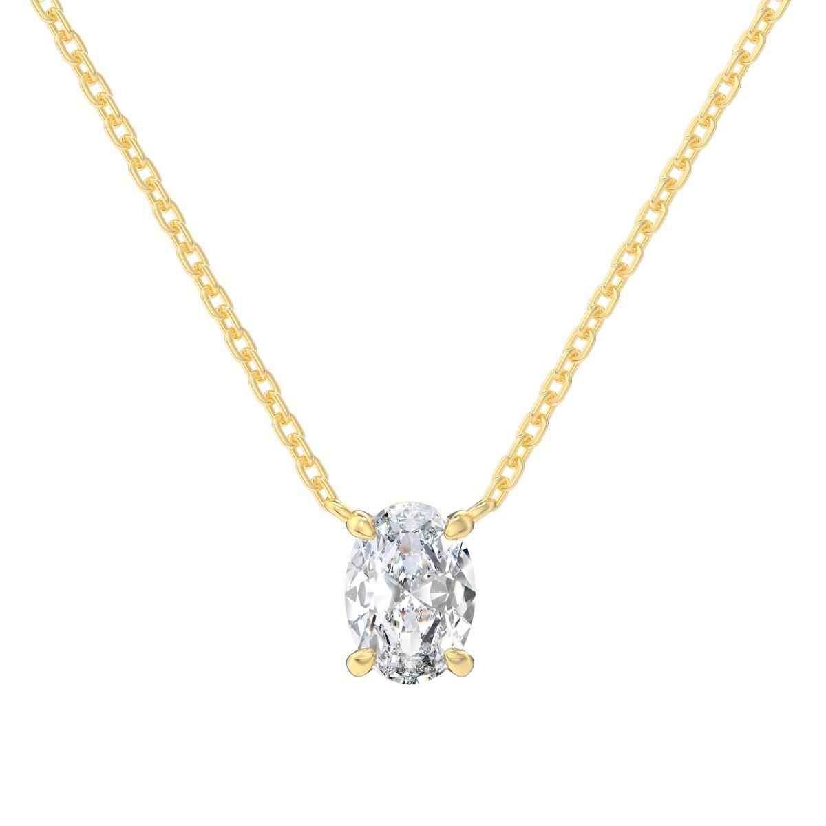 Minimalist Oval Chain Pendant