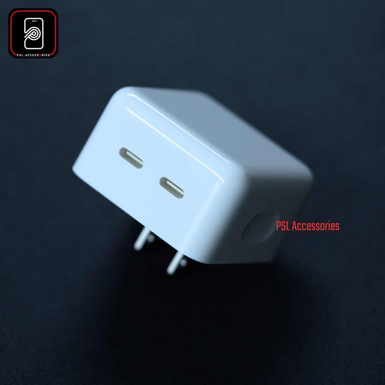 Original Apple 35W Dual USB-C Port Compact Power Adapter
