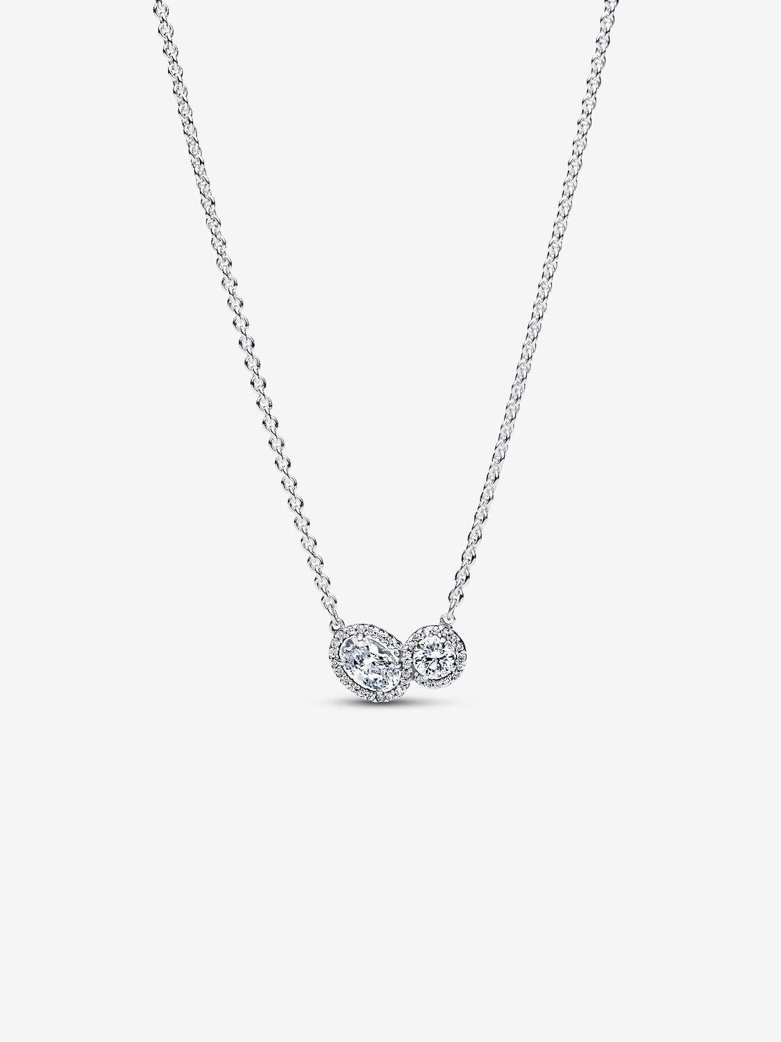 Pandora Embracing Halo Necklace