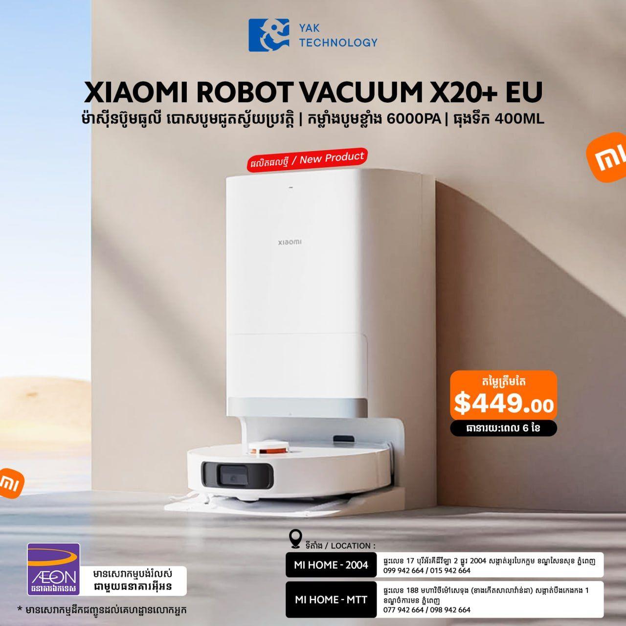 Xiaomi Robot Vacuum X20+ EU