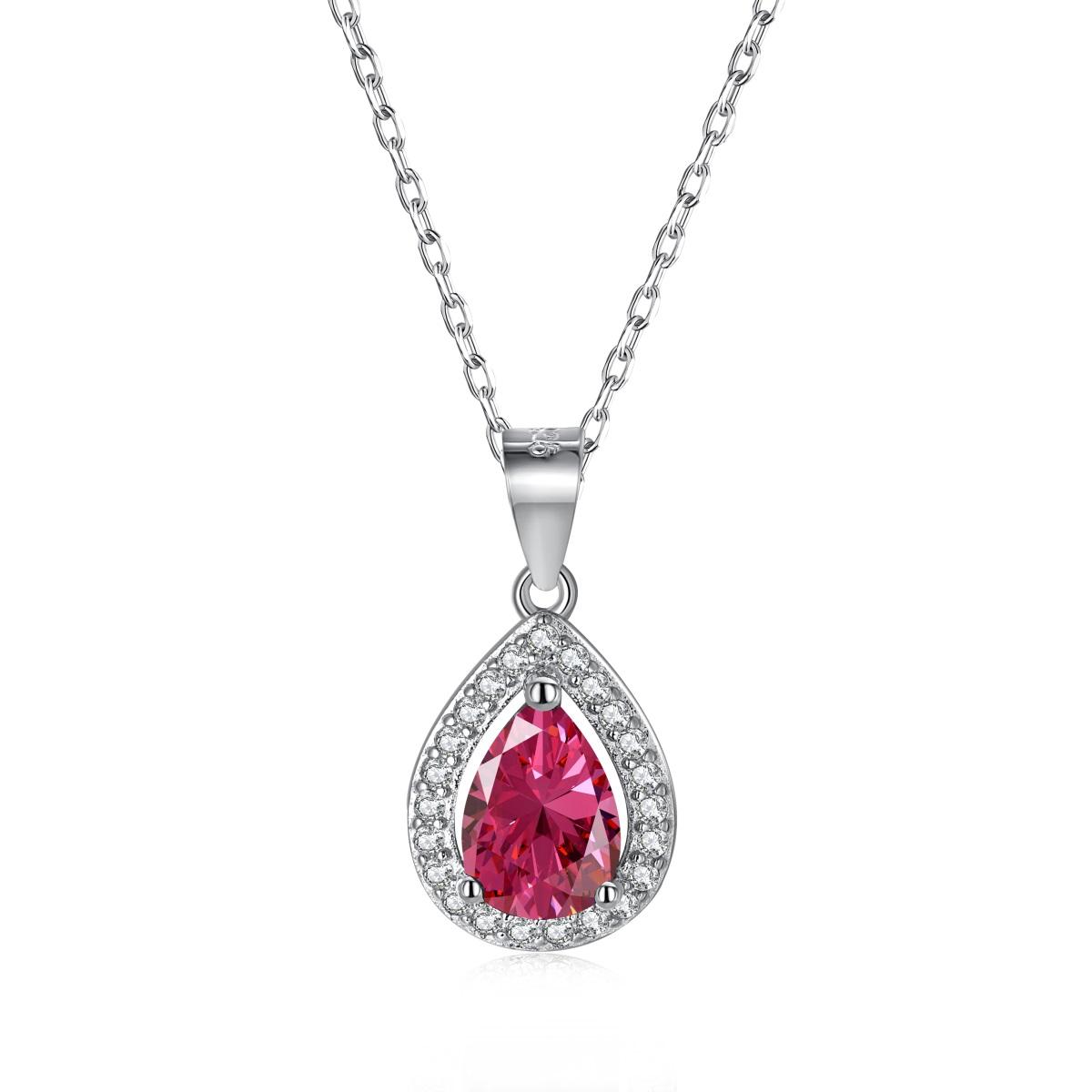 Icônic Crystals Frozen Flame Necklace