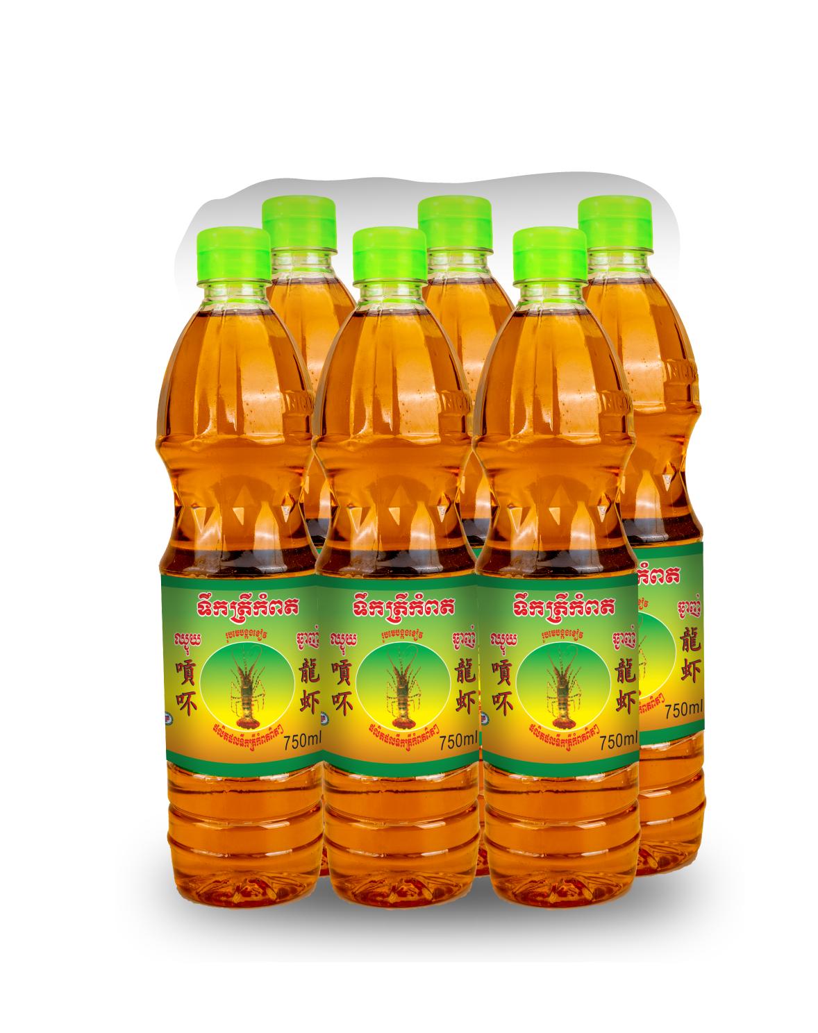 ទឹកត្រីបង្កងខៀវ ចំណុះ750mlx6