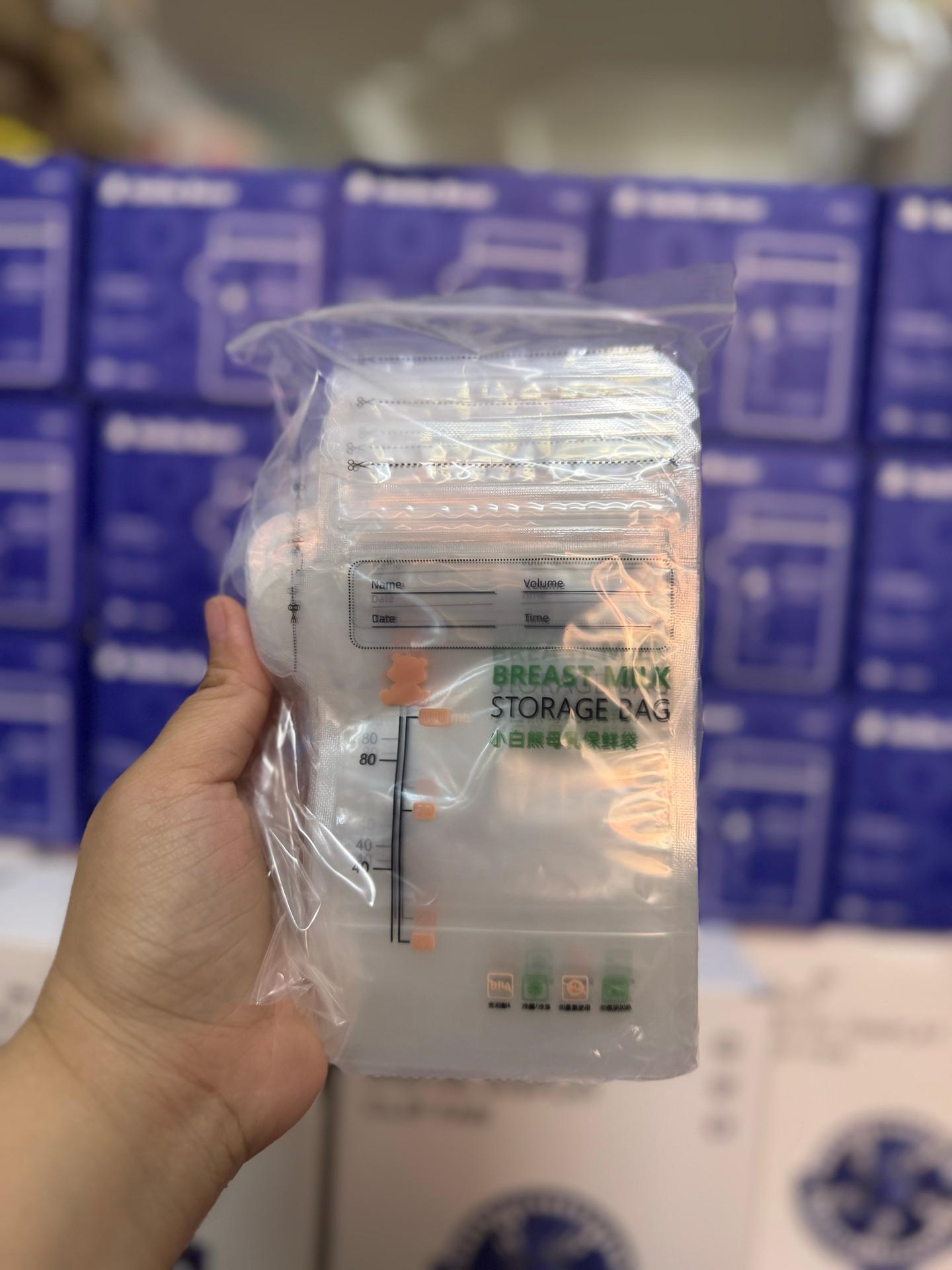 ថង់ស្តុកទឹកដោះ​ Snowbear 100ml 3លេខ​