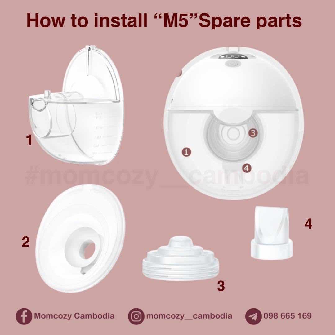 ពែងបូម Momcozy M5 មួយគូ