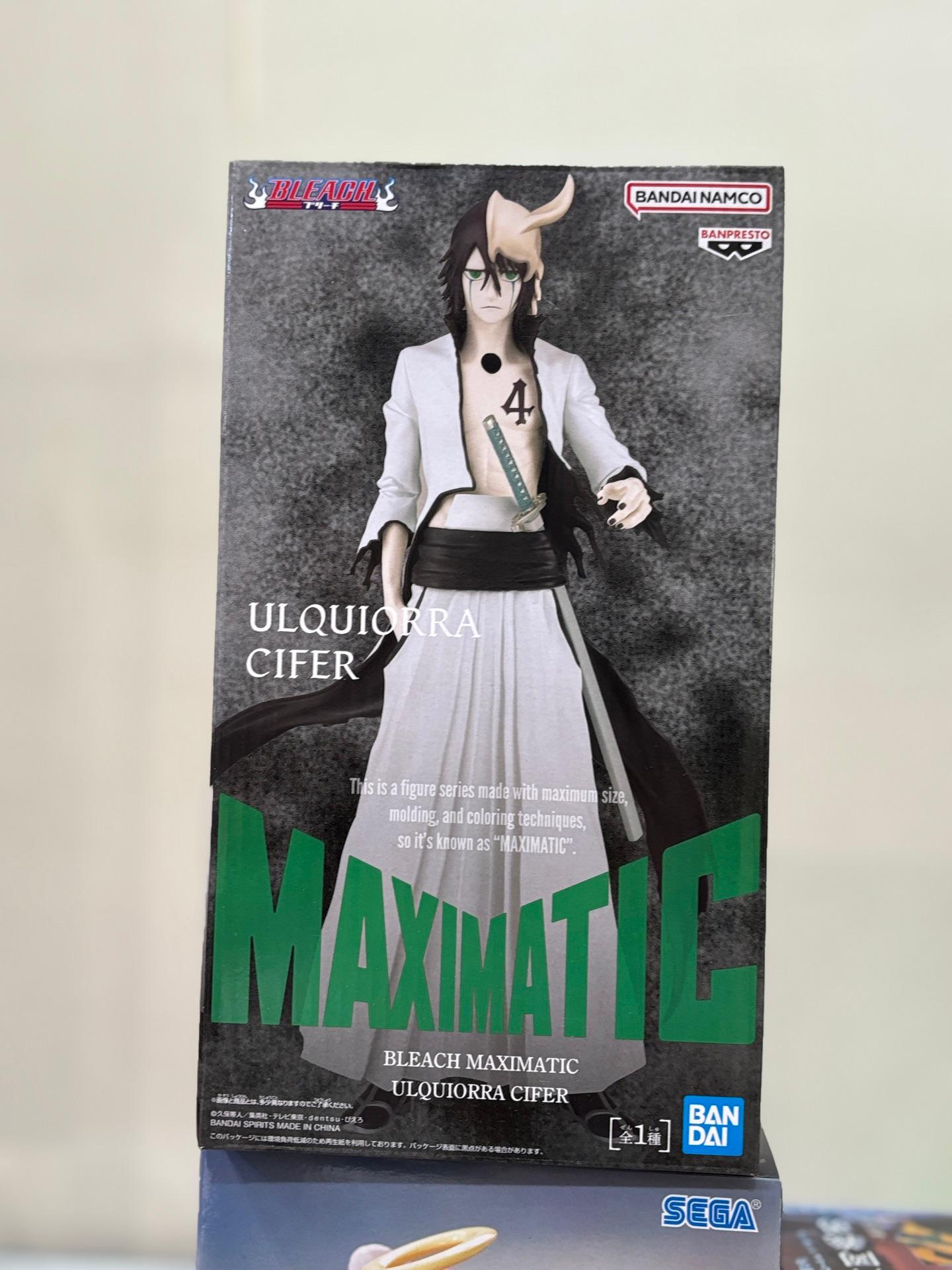 Banpresto Maximatic figure of Ulquiorra Cifer from the anime Bleach.