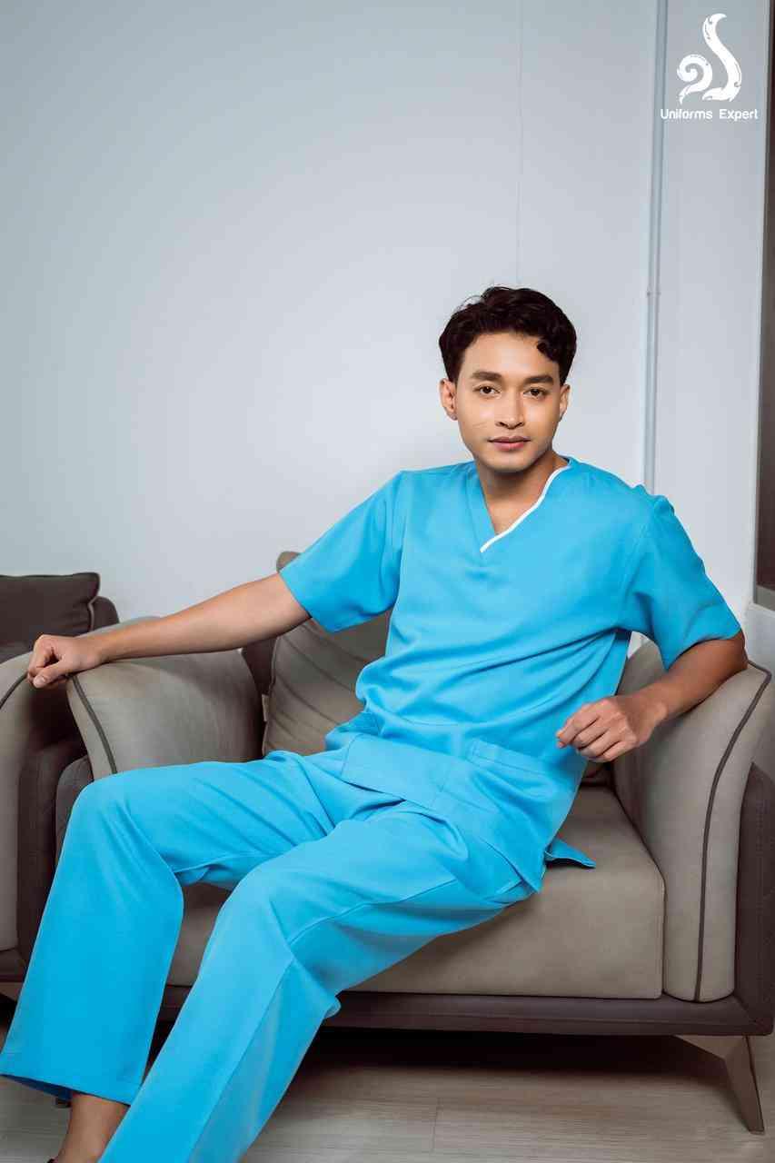 VIP-ឈុតបុរសពណ៌ផ្ទៃមេឃឡាយស