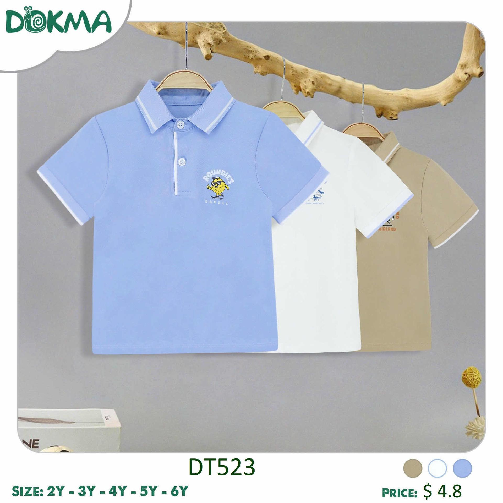 DT523 អាវយឺតដៃខ្លី កបើក
