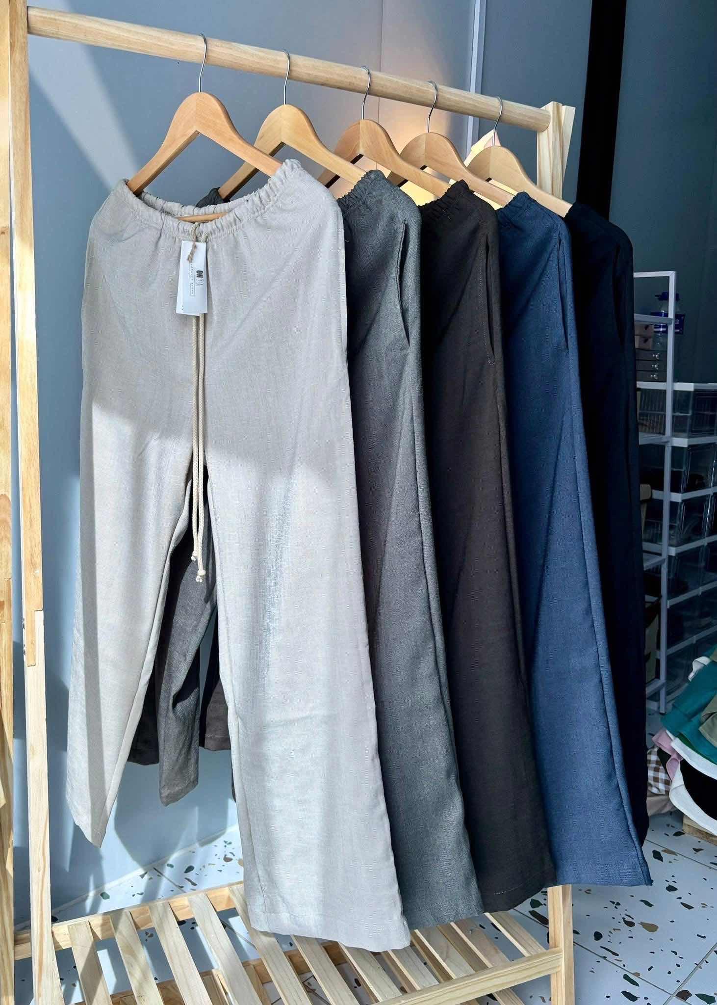 Pant Women-ខោនារី សាច់ក្រណាត់រលាស់