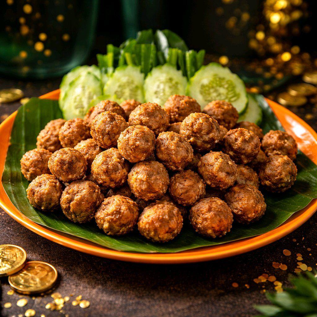 ប្រហិតសាច់គោបំពង / Deep Fried Beef Meatball