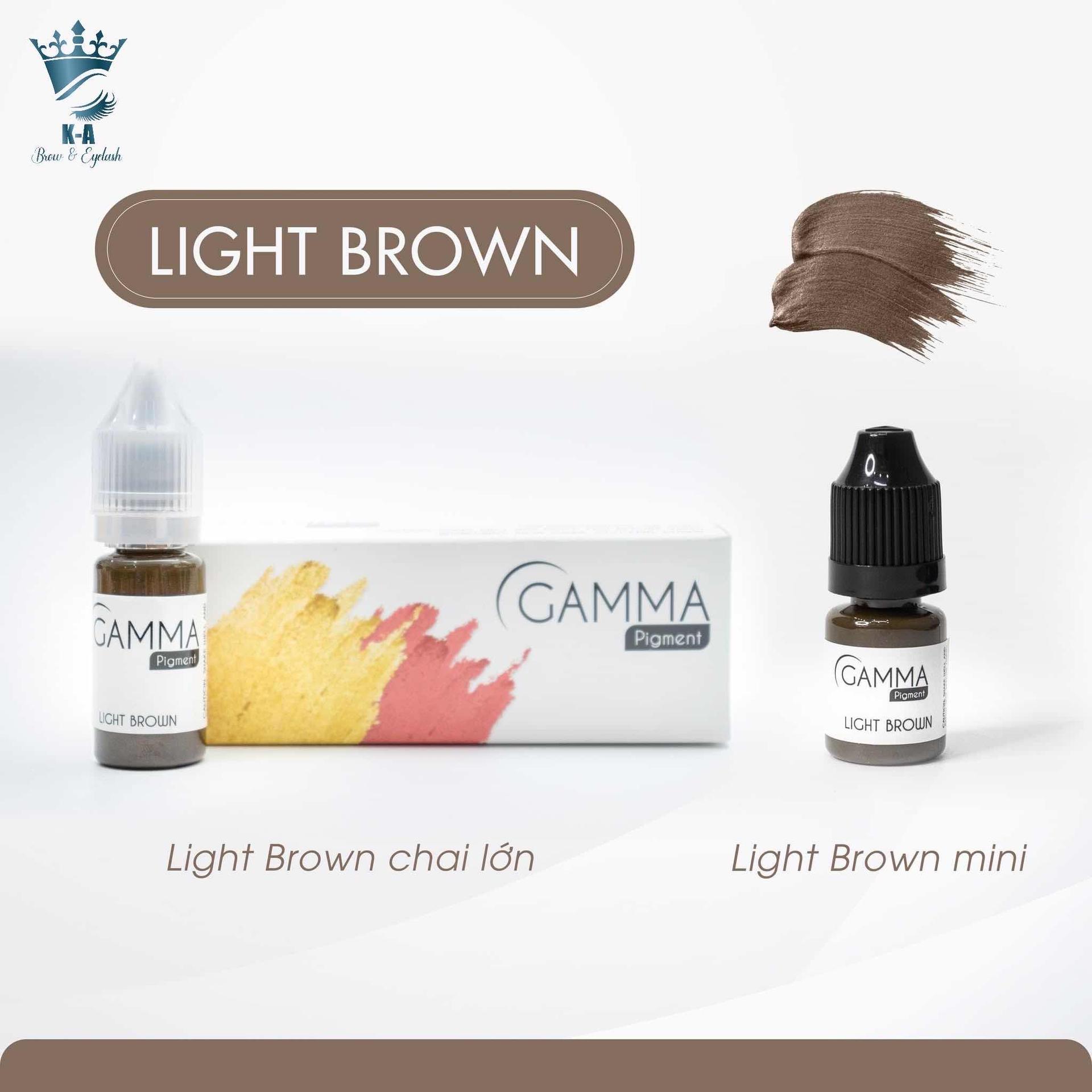 ទឹកថ្នាំ​ចិញ្ចើម​  Gamma light-brown
