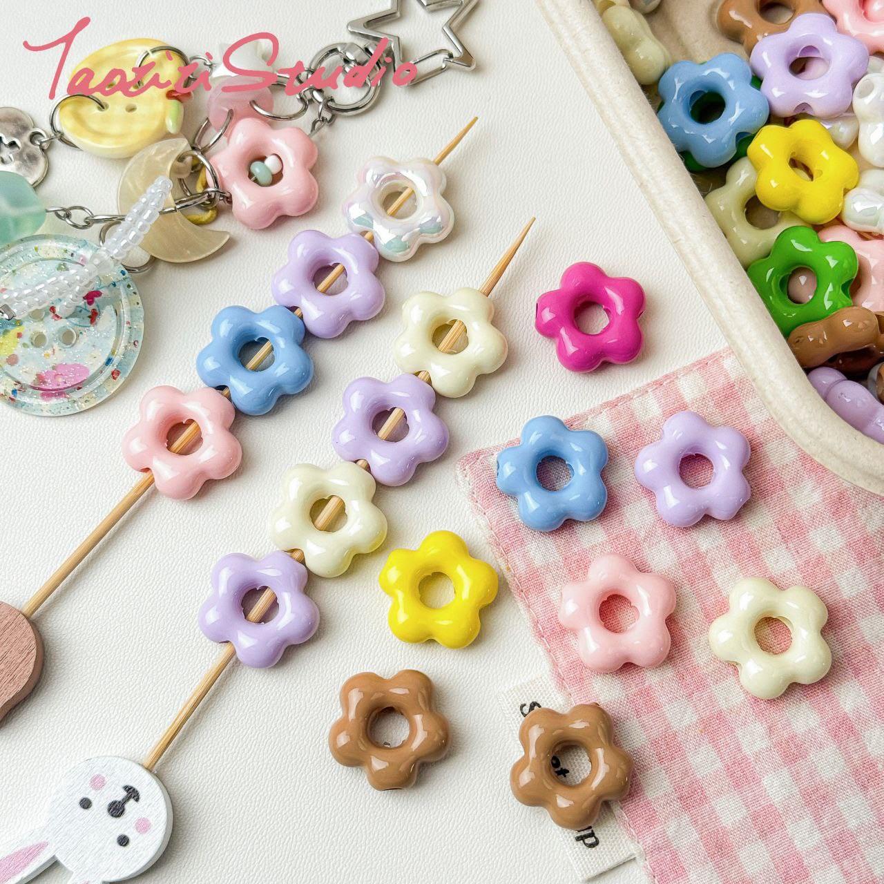 Flower bead ring