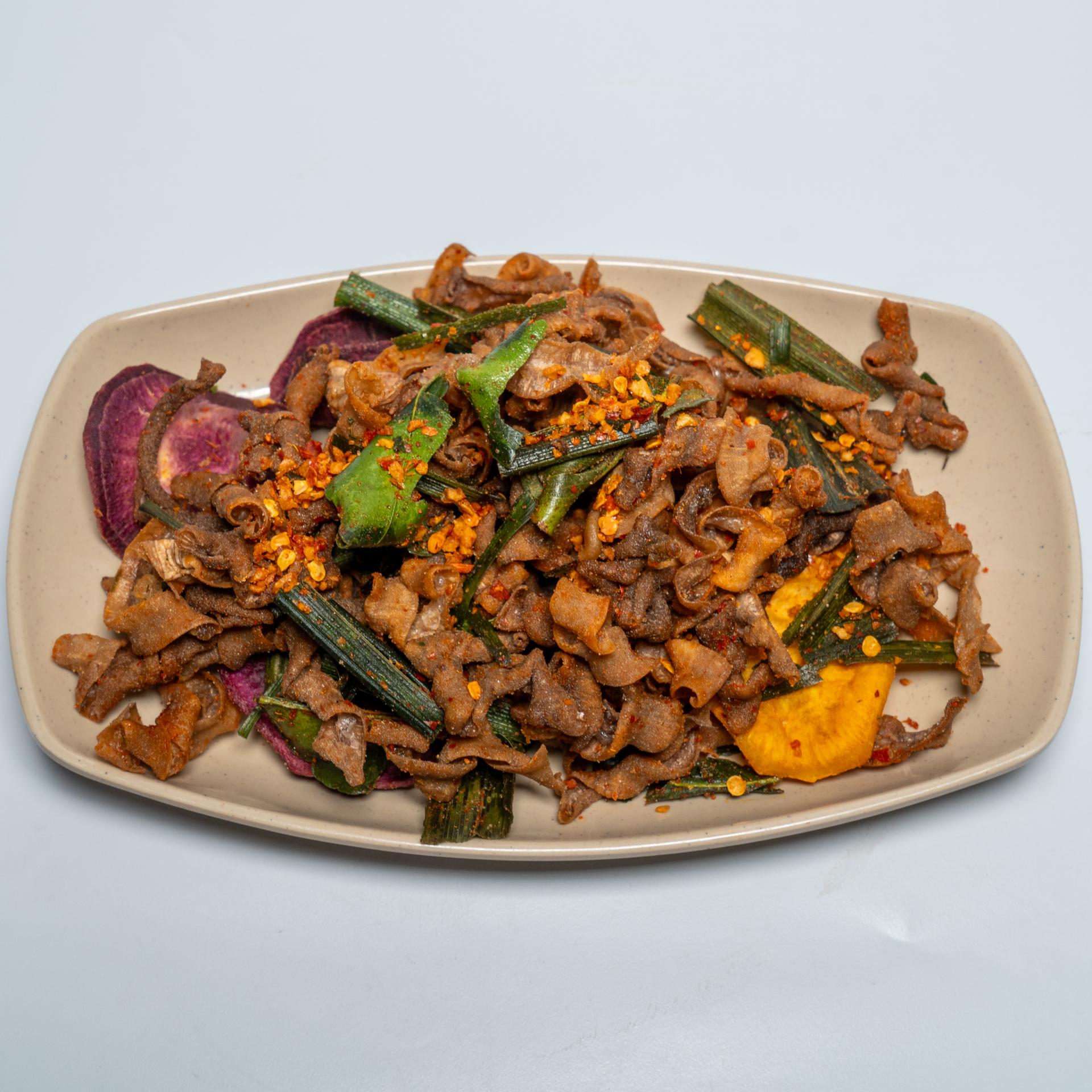 ពោះវៀនមាន់ក្រឡុកគ្រឿង