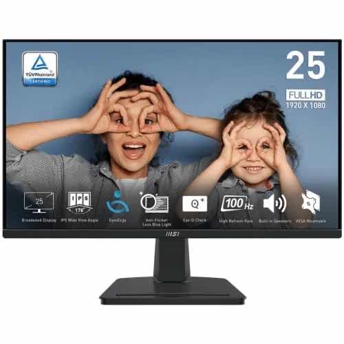 MSI PRO MP251 25" / FHD (IPS) / 100Hz / 1ms  / 1x HDMI, VGA x1 / SPEAKER x2 / 3 years"