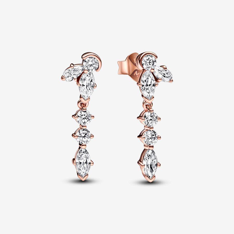 Pandora Sparkling Herbarium Cluster Drop Earrings
