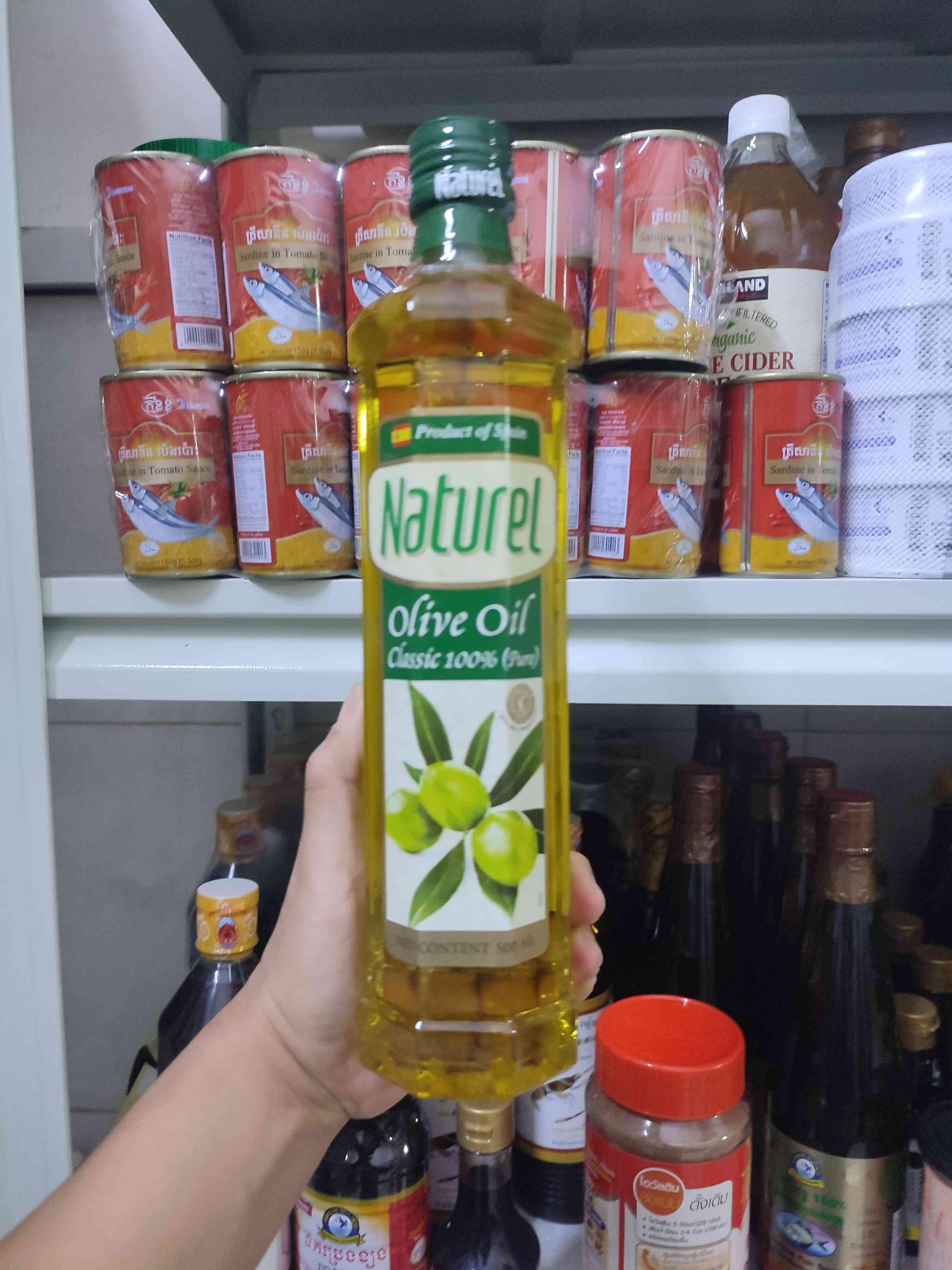 Naturel olive virgin 500ml សម្រាប់ធ្វើម្ហូប