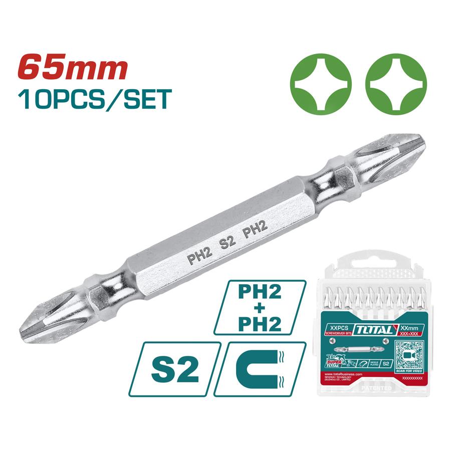 Screwdriver Bits 65mm (10pcs)